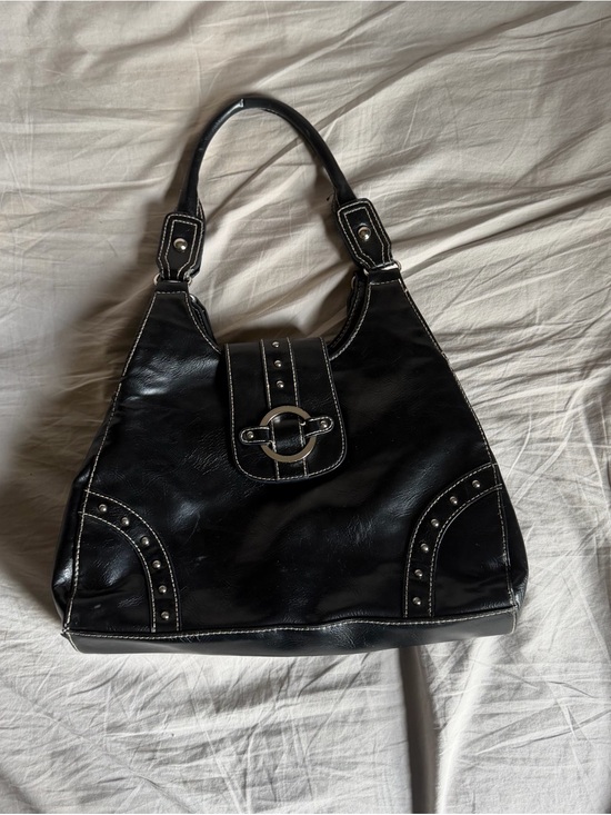 St. John's Bay Handbags - St. John's Bay Black Studded Shoulder Tote